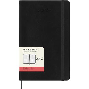 Agenda Moleskine 18 mesi giornaliera large nera morbida  Moleskine 2026 | Libraccio.it