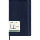 Agenda Moleskine 18 mesi settimanale notebook large blu morbida