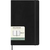 Agenda Moleskine 18 mesi settimanale notebook large nera morbida