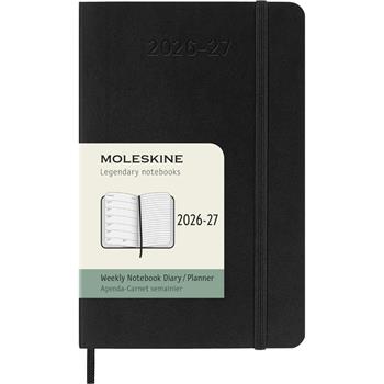 Agenda Moleskine 18 mesi settimanale notebook pocket nera morbida  Moleskine 2026 | Libraccio.it