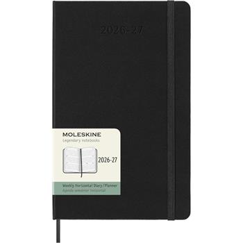 Agenda Moleskine 18 mesi settimanale orizzontale large nera rigida  Moleskine 2026 | Libraccio.it