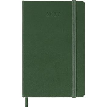 Agenda Moleskine 12 mesi giornaliera pocket verde rigida  Moleskine 2026 | Libraccio.it