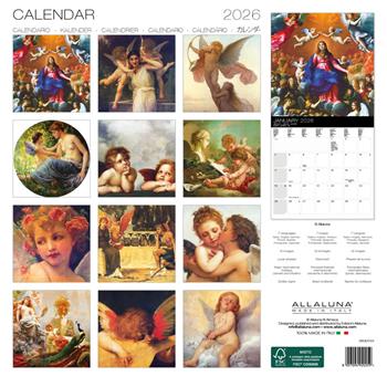 Calendario da muro Angels Allaluna - 30 x 30 cm  Allaluna 2025 | Libraccio.it