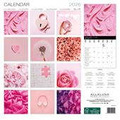 Calendario da muro Pink Allaluna - 30 x 30 cm