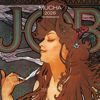 Calendario da muro Mucha Allaluna - 18 x 18 cm  Allaluna 2025 | Libraccio.it