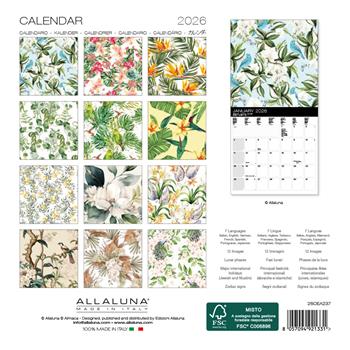 Calendario da muro Vintage Res Allaluna - 18 x 18 cm  Allaluna 2025 | Libraccio.it