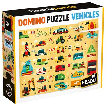 Domino Puzzle Vehicles  Headu 2023 | Libraccio.it