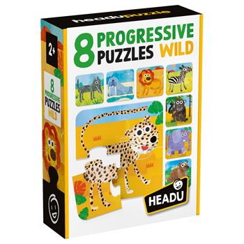 8 Progressive Puzzles Wild  Headu 2025 | Libraccio.it