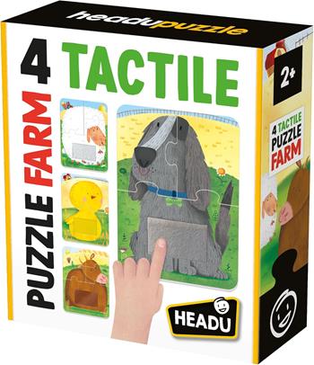 HEADU - 4 Tactile Puzzle Farm, Tocca e ricomponi!, Puzzle Educativo 2-4 anni, Made in Italy  Headu 2025 | Libraccio.it