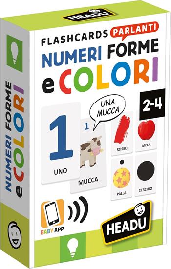 Flashcards Parlanti Numeri, Forme e Colori  Headu 2025 | Libraccio.it