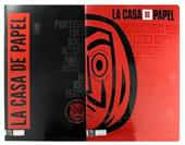 Quaderno Maxi A4 La casa di carta Quadretti grandi con margine 5 mm + 30% di fogli