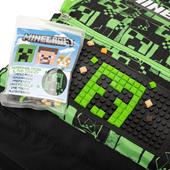 Zaino Scuola Organizzato Green Minecraft