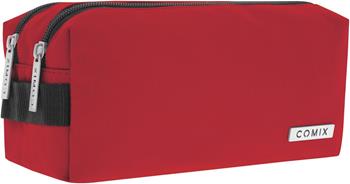 Astuccio 2 Zip Monocolore Borgogna Comix  Comix 2024 | Libraccio.it