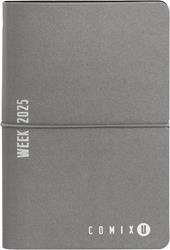 Agenda 12M Week Medium Comix U Grey Velour