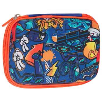 Astuccio accessoriato Maxi 1 zip Comix Ultra Bright Jam Boy, Blu e arancio 14,5 x 6,5 x 21 cm  Comix 2025 | Libraccio.it