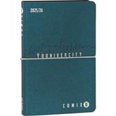Agenda 13 Mesi, 2025-26, settimanale medium Comix u younivercity blue