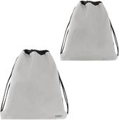 Zaino coulisse a sacca monocolore Grigio talpa Comix