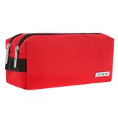 Astuccio 2 zip monocolore rosso Comix