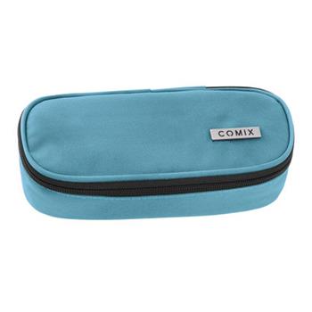 Astuccio ovale organizzato Monocolore Blu avio Comix  Comix 2025 | Libraccio.it