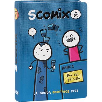 Agenda 16 mesi, 2025-26 Medium Scomix Petrolio  Scomix 2025 | Libraccio.it