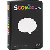 Agenda 16 mesi, 2025-26 Medium Scomix Black