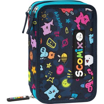 Astuccio Corredato 3 Zip Allover Scomix  Scomix Allover 2025 | Libraccio.it