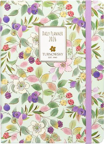 Agenda Giornaliera 12 mesi 2026 Turnowsky Mini Fiori E Bacche  Turnowsky 2025 | Libraccio.it