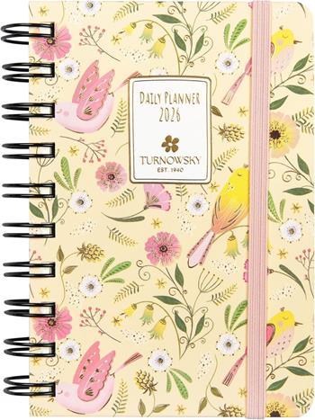 Agenda Giornaliera 12 mesi 2026 Turnowsky Spiralata 9x13 cm Uccellini  Turnowsky 2025 | Libraccio.it