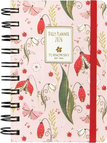 Agenda Giornaliera 12 mesi 2026 Turnowsky Spiralata 9x13 cm Tulipani  Turnowsky 2025 | Libraccio.it
