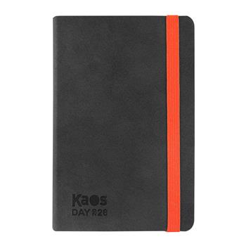 Agenda 12 mesi 2026 Giornaliera Midi Kaos Nero & Arancione  Kaos 2025 | Libraccio.it