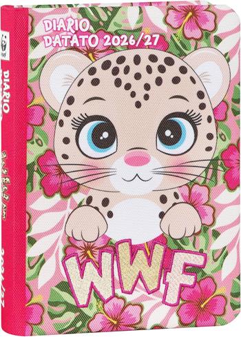 Diario 2026-2027 standard 12 mesi - Cop Tessuto WWF Illustrato Leopardo  WWF 2026 | Libraccio.it