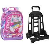 Zaino Organizzato Trolley Staccabile Comix Ultra Bright Hearts Girl
