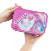 Astuccio Corredo 3 Zip Comix Ultra Bright Hearts Girl