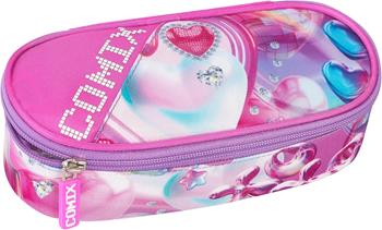 Astuccio Ovale Organizzato Comix Ultra Bright Hearts Girl  Comix Ultra Bright 2026 | Libraccio.it