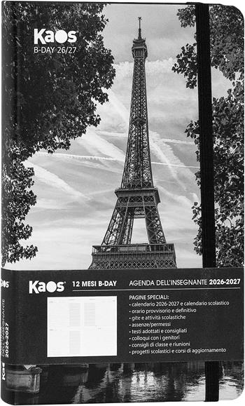 Agenda 2026-2027 Insegnanti Bigiornaliera Kaos 12 mesi 13x21 cm - Parigi  Kaos 2026 | Libraccio.it