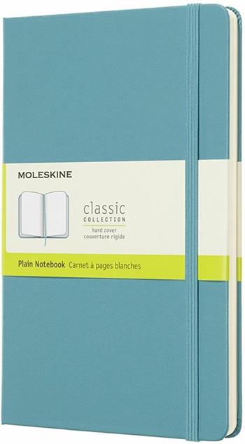 Taccuino Moleskine large a pagine bianche copertina rigida azzurro. Reef Blue  Moleskine 2018 | Libraccio.it