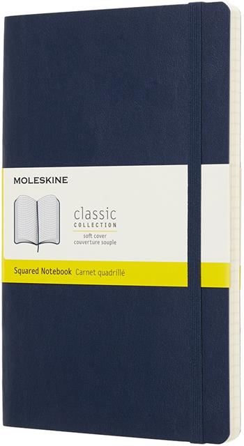 Taccuino Moleskine large a quadretti copertina morbida blu. Sapphire Blue  Moleskine 2018 | Libraccio.it