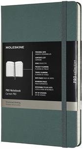 Taccuino Pro Moleskine large copertina rigida verde. Forest Green