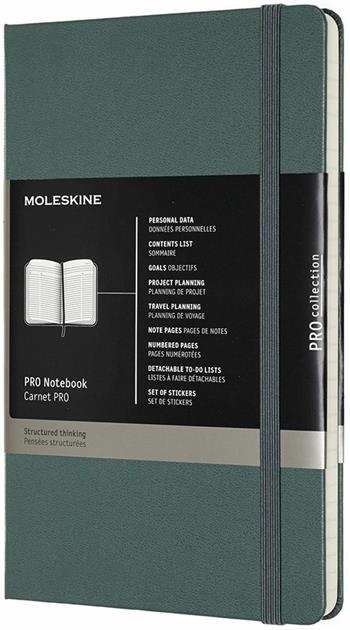 Taccuino Pro Moleskine large copertina rigida verde. Forest Green  Moleskine 2019 | Libraccio.it