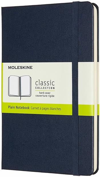 Taccuino Moleskine medium a pagine bianche copertina rigida blu. Sapphire Blue  Moleskine 2019 | Libraccio.it