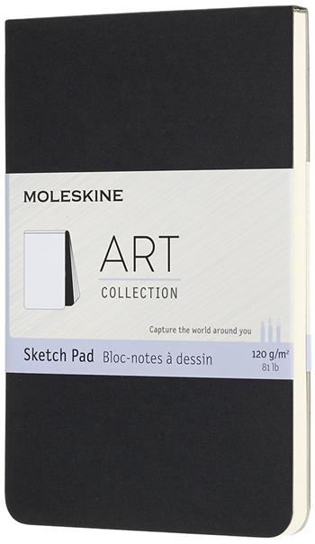 Blocco per schizzi Art Sketch Pad Moleskine pocket copertina morbida nero. Black  Moleskine 2019 | Libraccio.it