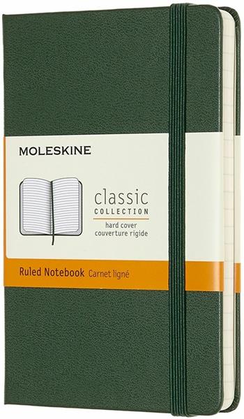 Taccuino Moleskine pocket a righe copertina rigida verde. Myrtle Green  Moleskine 2019 | Libraccio.it