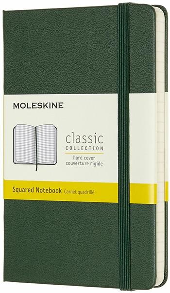 Taccuino Moleskine pocket a quadretti copertina rigida verde. Myrtle Green  Moleskine 2019 | Libraccio.it