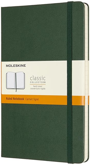 Taccuino Moleskine large a righe copertina rigida verde. Myrtle Green  Moleskine 2019 | Libraccio.it