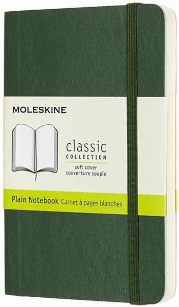 Taccuino Moleskine pocket a pagine bianche copertina morbida verde. Myrtle Green  Moleskine 2019 | Libraccio.it