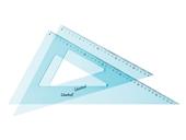 Coppia squadre plastica 45° e 60° cm. 35 Colourbook singolo