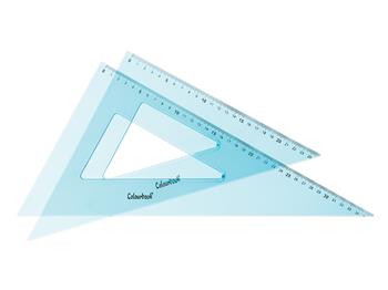 Coppia squadre plastica 45° e 60° cm. 35 Colourbook singolo  Colourbook 2026 | Libraccio.it
