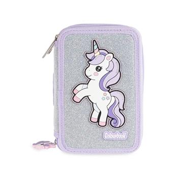 Astuccio 3 Zip - Unicorno Stardust  Colourbook 2026 | Libraccio.it
