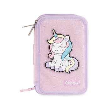 Astuccio 3 Zip - Unicorno Sparkle  Colourbook 2026 | Libraccio.it