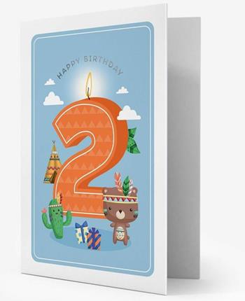 Biglietto d'auguri Legami Postal Greeting Card compleanno 2 anni Bambino  Legami 2019 | Libraccio.it
